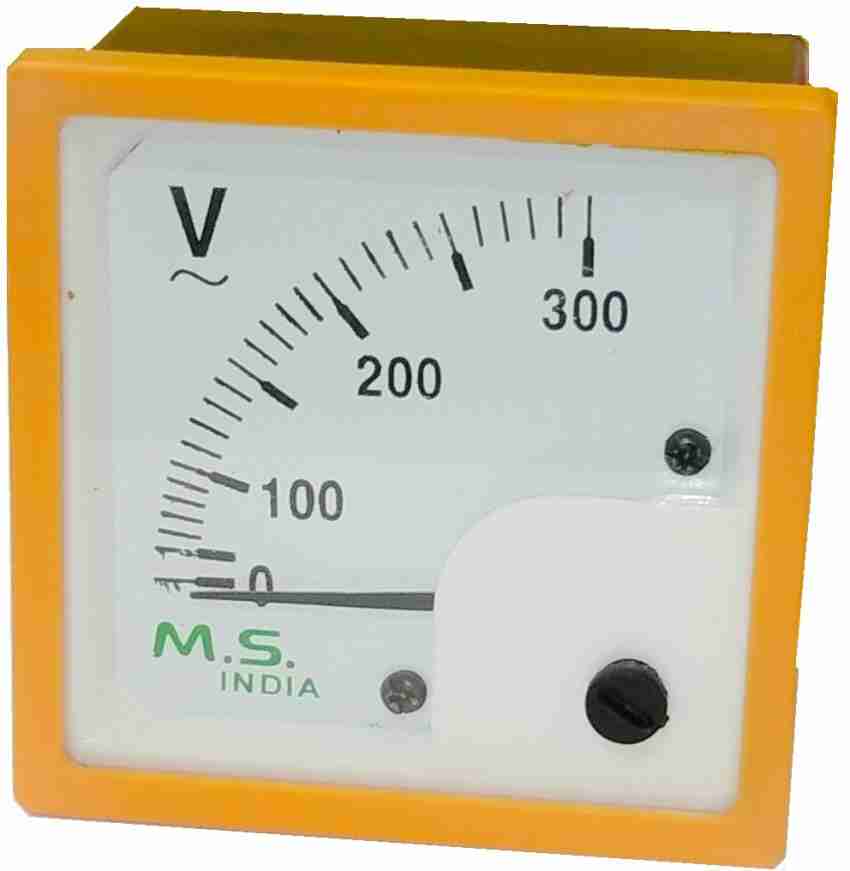 ERH India AC Analog Voltmeter 72 mm 0-500v Volt meter Voltmeter Price in  India - Buy ERH India AC Analog Voltmeter 72 mm 0-500v Volt meter Voltmeter  online at