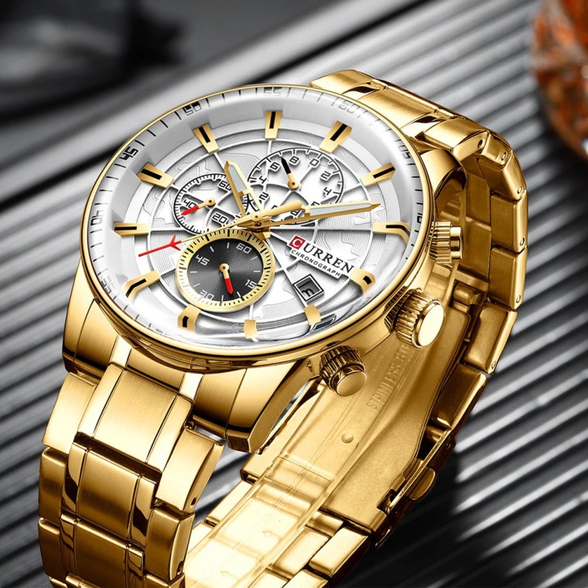 Curren gold store watch price