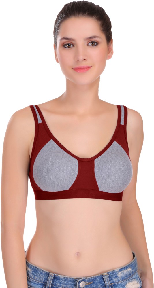  Pooja Ragenee Cotton Moulded Sports Bra For Pack Of 2 / Comfy  Women