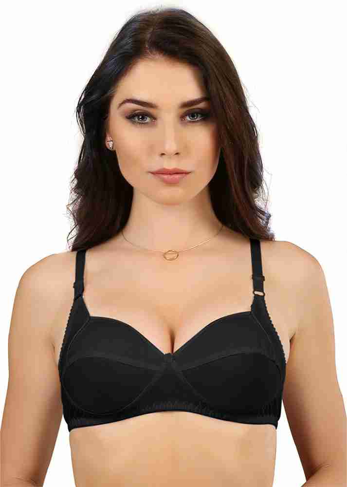 Buy online Black Solid Regular Bra from lingerie for Women by Groversons  Paris Beauty for ₹399 at 33% off