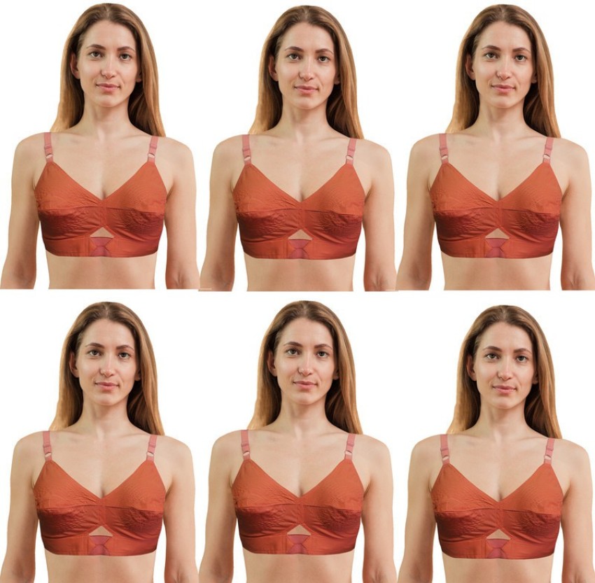 Buy HANG BANG 100% Cotton Round Stitch Bra - Non Padded Non Wired