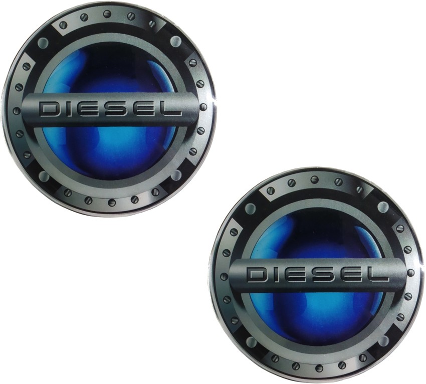 Sakuun Diesel Car Badge 3D Logo Metal Emblem Automotive Sticker Decal  Flexes to Cars, Motorcycles, Laptops, Windows, Any Smooth Surface 7.5 cm X  2 cm Silver & Black : Amazon.in: Car & Motorbike