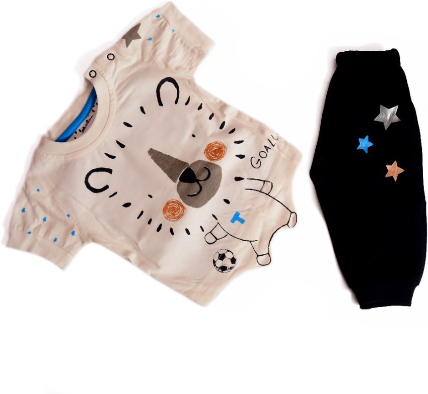 Mini Taurus Baby Boys Casual T-shirt Pyjama Price in India - Buy