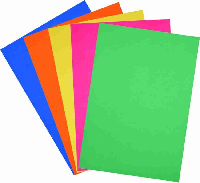 MAJESTIC BASKET Premium Quality Colour Pastel Sheet for  Project /Art & Craft Work With 5 Different Colour [5 Pack of 100 Sheets]  Unruled Both Side Colour A4 100 gsm Multipurpose Paper - Multipurpose Paper