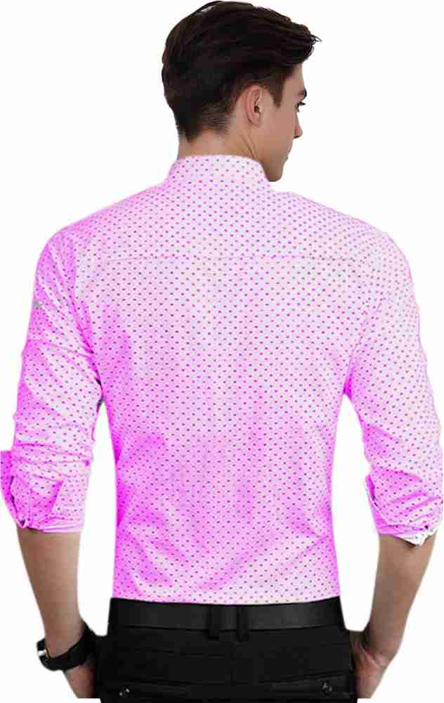 Pink polka clearance dot shirt mens