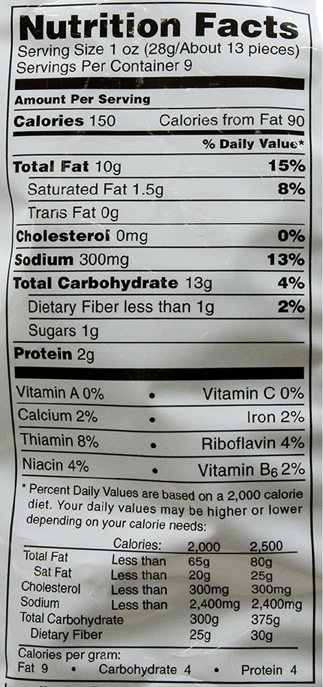 Cheetos Puffs Nutrition Facts - Eat This Much