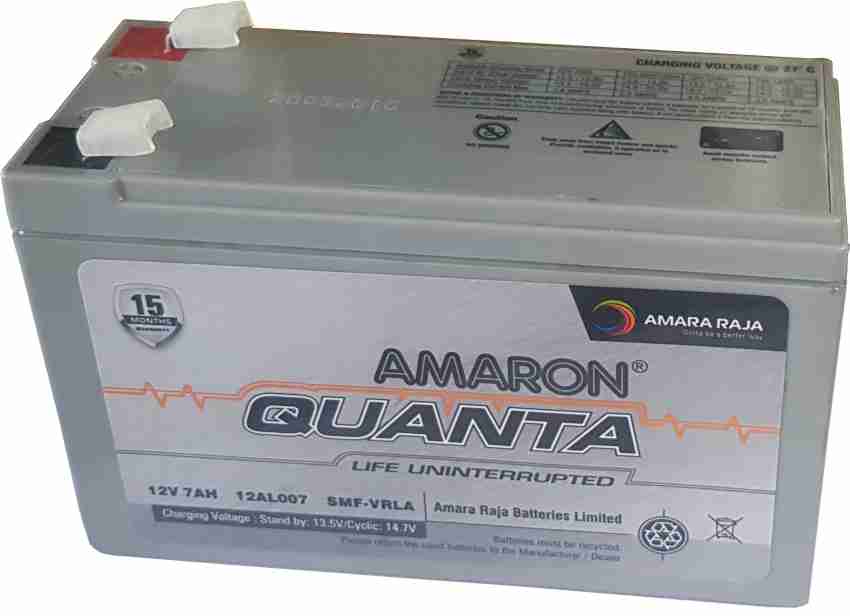 amaron 12V 7Ah SMF UPS-Emergency Battery.Battery for Use in UPS