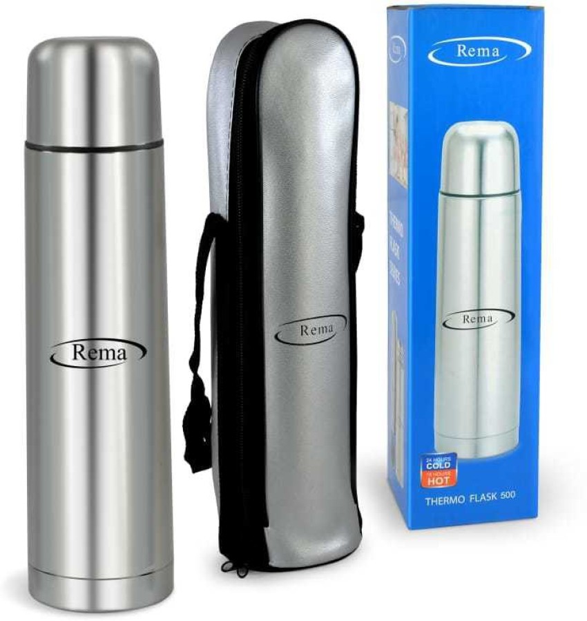 SILVER Stainless Steel Water Bottle for Men Women Kids