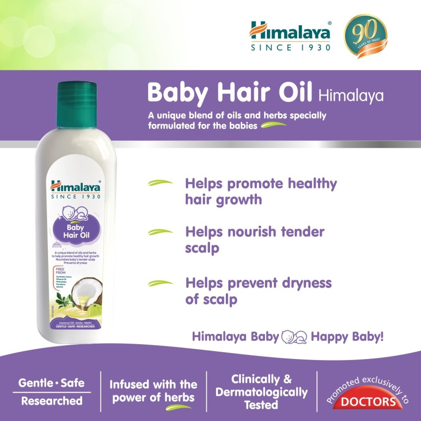 Amazonin Buy Himalaya Baby Hair Oil Free From Sythetic Colors 200 ML  Pack of 2 Online at Best Price in India  Amazon Baby Products Store