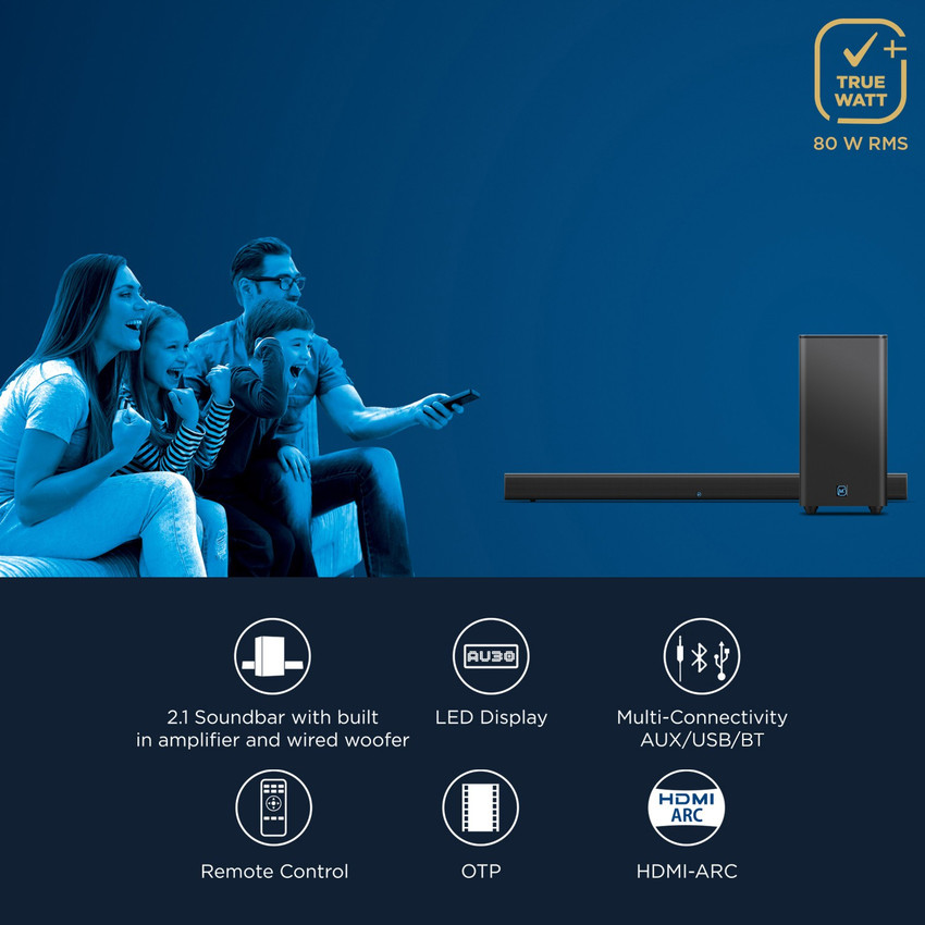 Soundbar with built in amplifier on sale