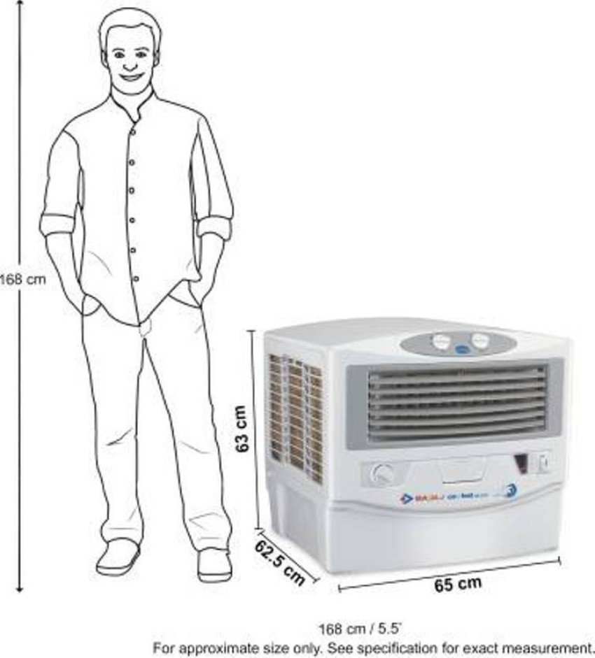 Bajaj md 2020 hot sale air cooler specification