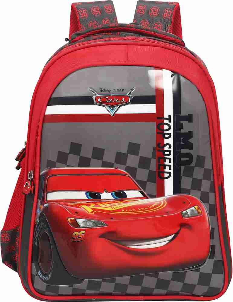 Priority Disney Pixar Cars HD School Bag 25 L Backpack Red Black