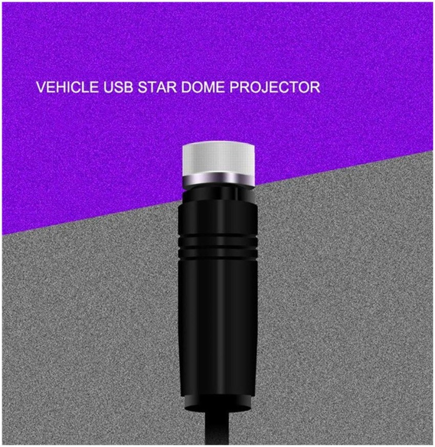 USB Star Night Lights Projector, LEDCARE Sound Activated 3 Modes 2 in 1  Interior Car Roof Lights, Adjustable Romantic Portable Car LED Light
