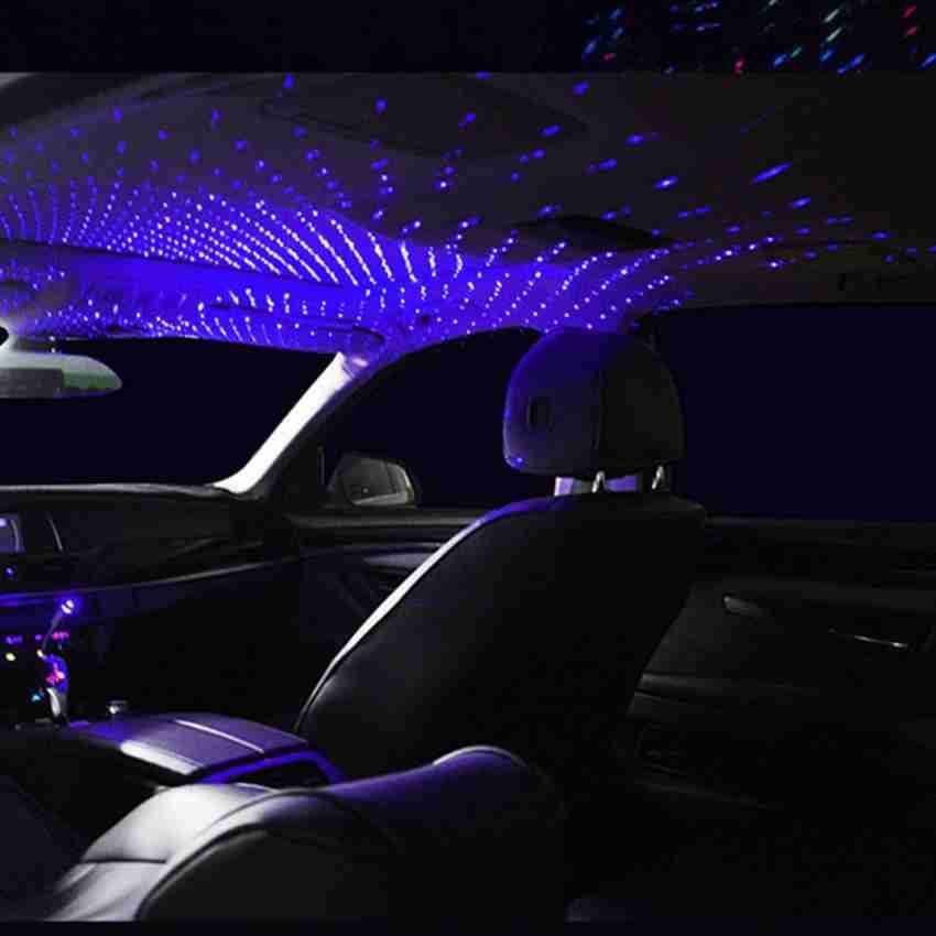 USB Car Atmosphere Blue Star Light Mini LED Projection Lamp Star