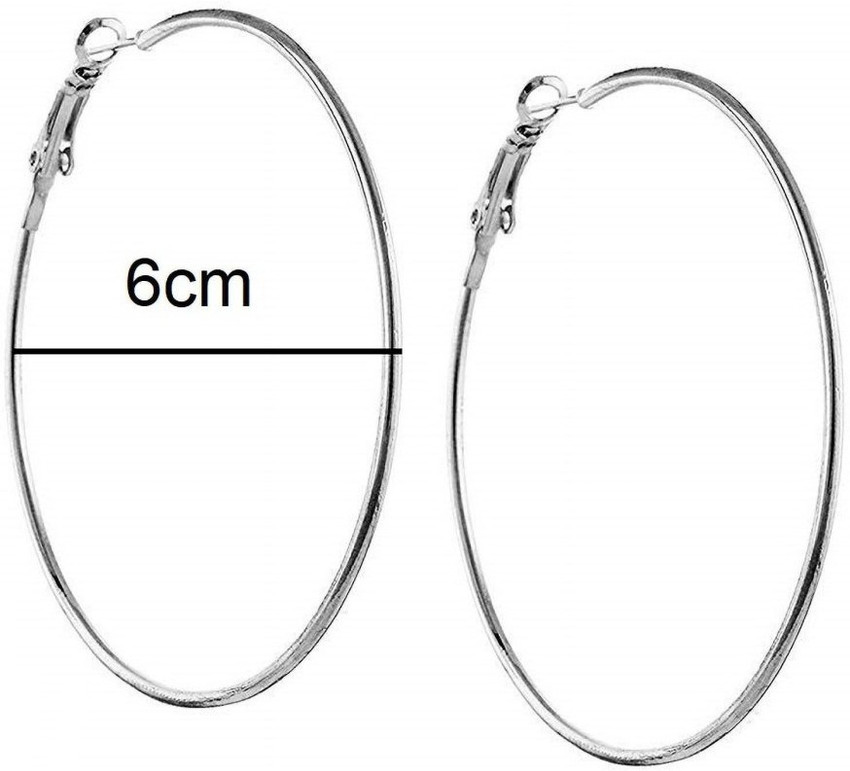 Bluemoon Big Hoop Earring for Girls and Women Big Round Earrings for Girl Large Circle Earrings Alloy Hoop Earring Alloy Hoop Earring