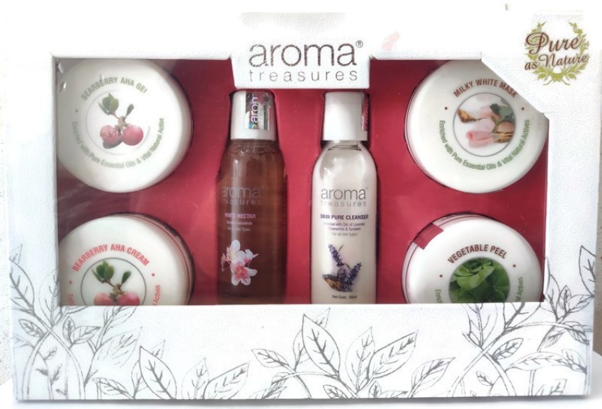 AROMA TREASURES SKIN WHITENING FACIAL KIT 200GM Price in India