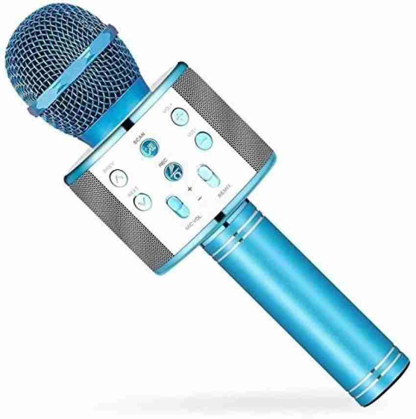 WS-858 Métal Haute Qualité Sonore Handheld KTV Karaoke Enregistrement  Bluetooth Sans Fil Microphone, pour Ordinateur Portable, PC, Haut-Parleur,  Casque, iPad, iPhone, Galaxy, Huawei, Xiaomi, LG, HTC et Autres Smart
