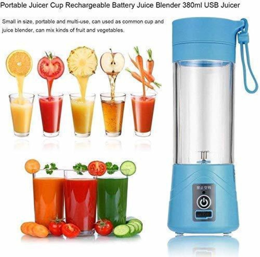 2023 Portable Rechargeable Fruit Blender with Straw 380ml Juicer