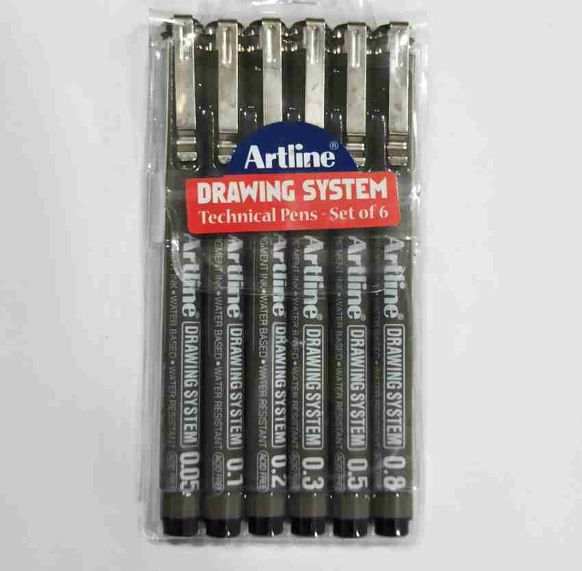 Buy ARTLINE DRAWING SYSTEM PEN - ASSORTED PACK OF 9+Fineliner