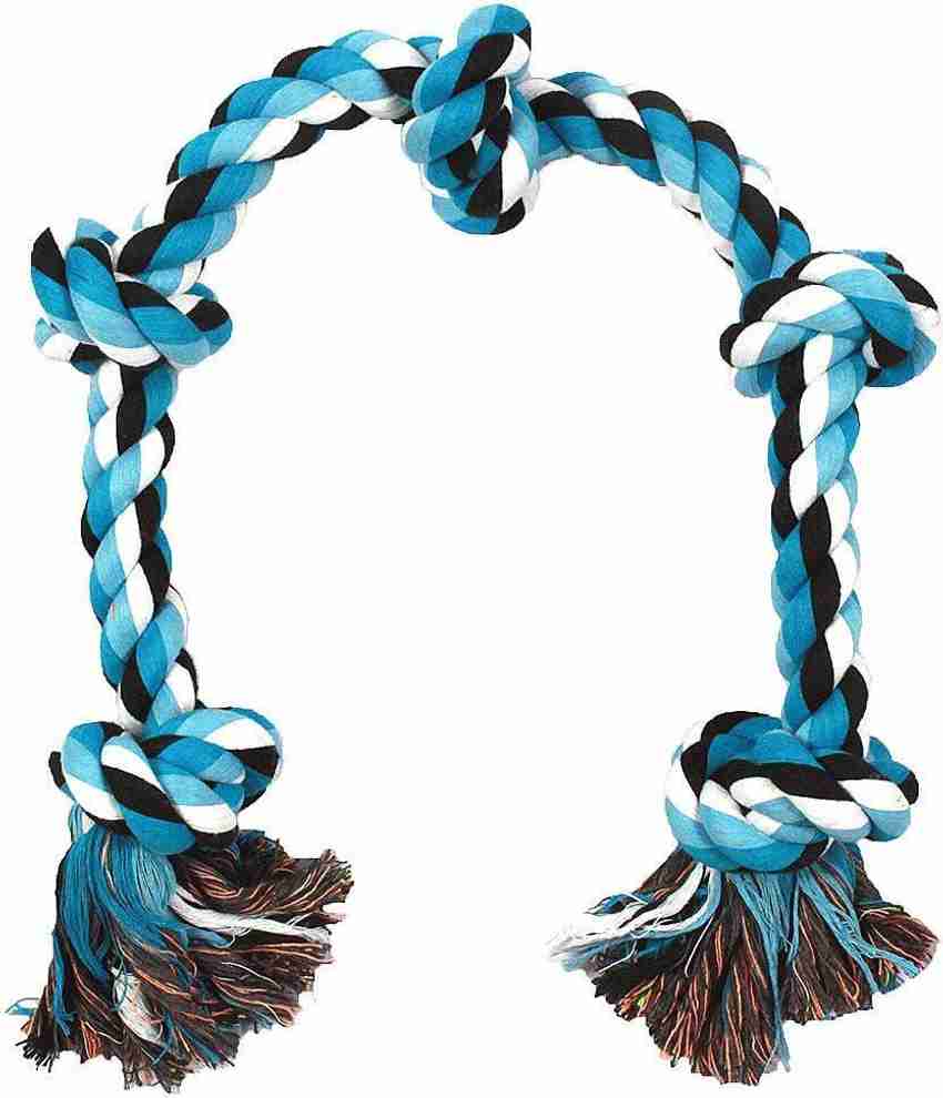 ms petcare Dog Chew Rope Toy for Medium to Adult Dogs with 5 Chew Knots 25 Inch Long Extra Durable Cotton Chew Toy For Dog Price in India Buy ms