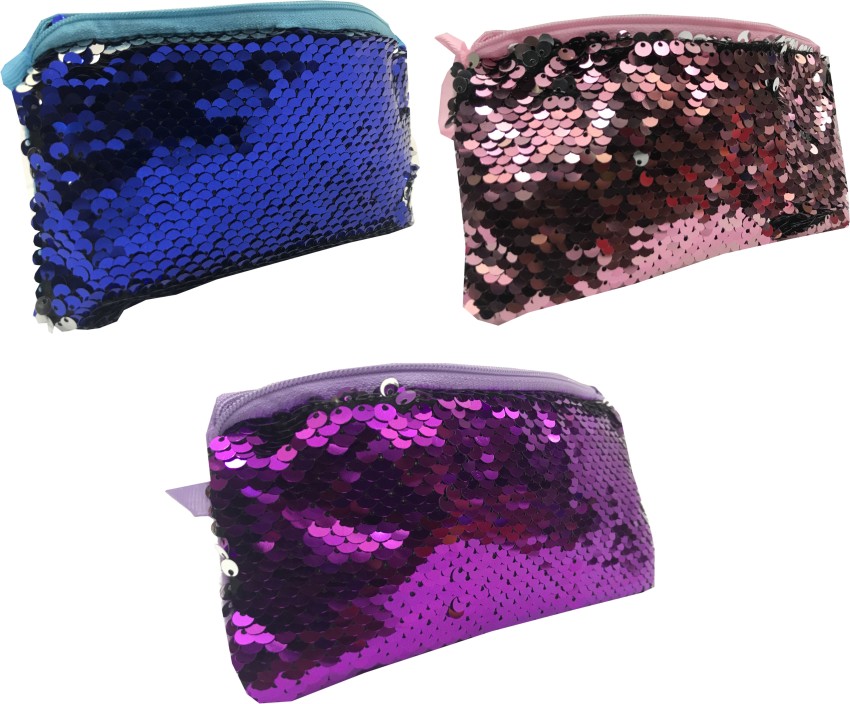 BATTUA WALA WOMENS SEQUENCE COIN POUCH SET OF 3 Pouch MULTICOLOR