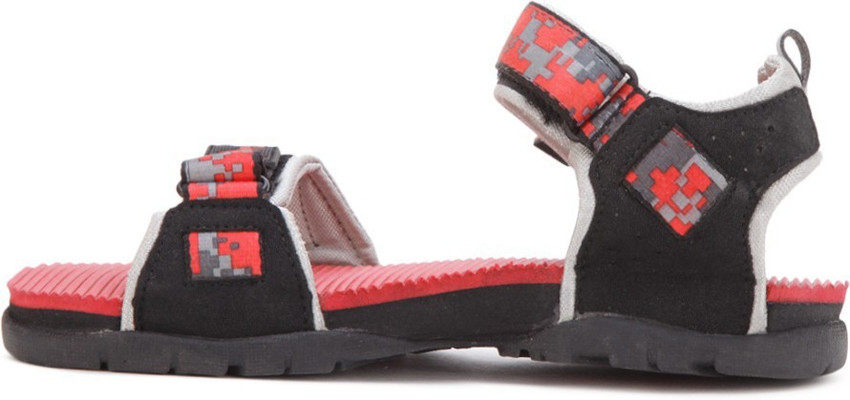 Sparx Sparx Men SS 210 Black Red Floater Sandals Men Red Black Flats