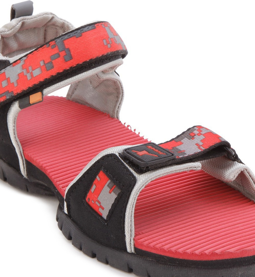 Sparx Sparx Men SS 210 Black Red Floater Sandals Men Red Black Flats