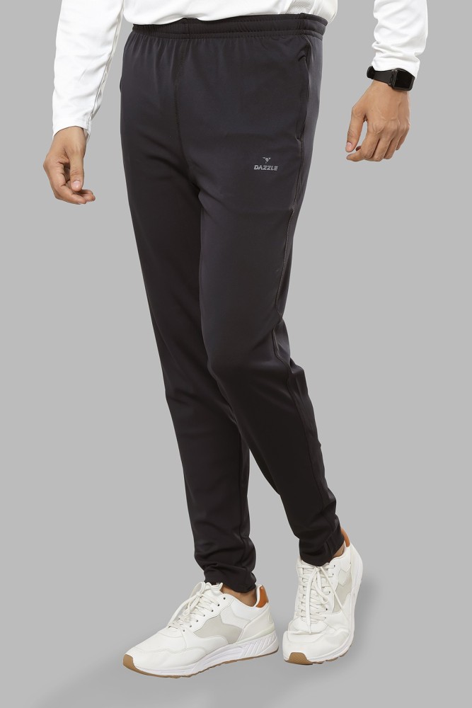 Dazzle Sports Wear Solid Men Black Track Pants - Buy Dazzle Sports Wear  Solid Men Black Track Pants Online at Best Prices in India