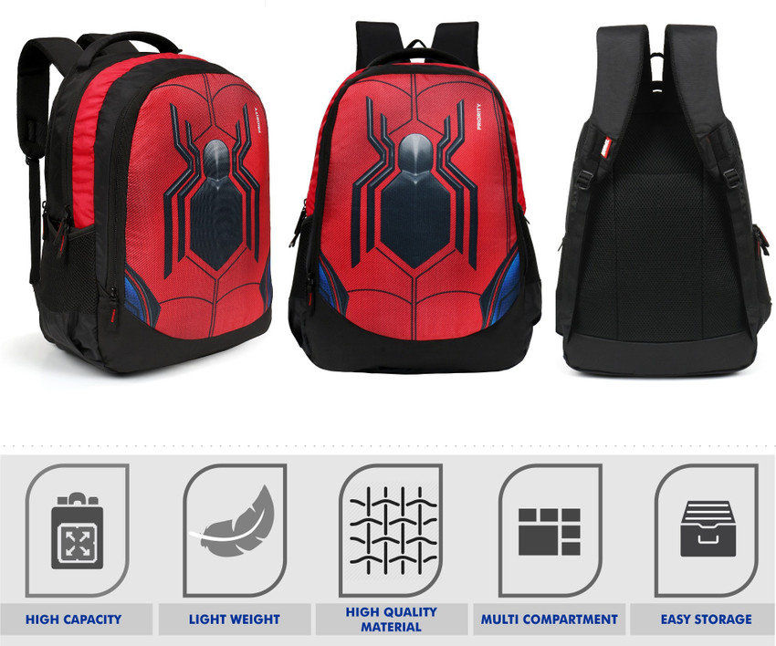 Priority Marvel Spiderman Red and Black Backpack 40 L Backpack Red