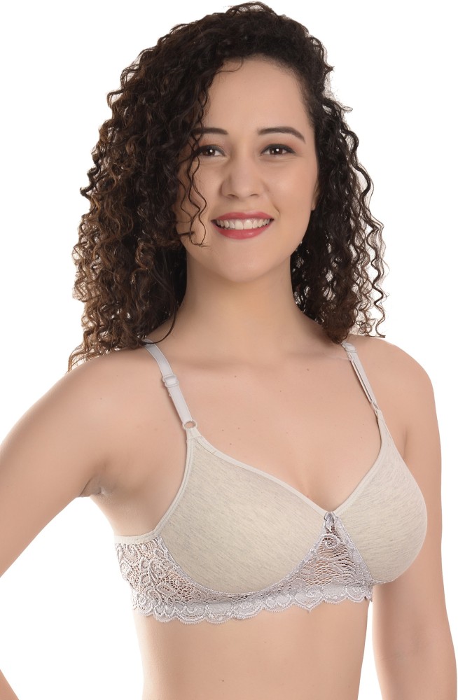 Buy MiEstilo Seamless Molded Cup Cotton Blend Lightly Padded Bralette Bra  (Multicolor, Pack of 3) Online at Best Prices in India - JioMart.