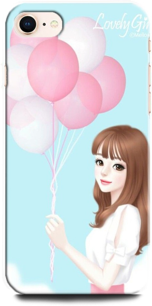 Lovely girl deals cartoon wallpaper