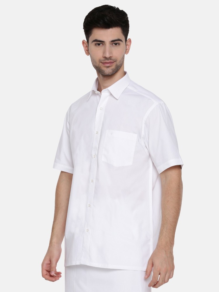 Ramraj Cotton Men Solid Formal White Shirt Buy Ramraj Cotton Men Solid Formal White Shirt Online at Best Prices in India Flipkart