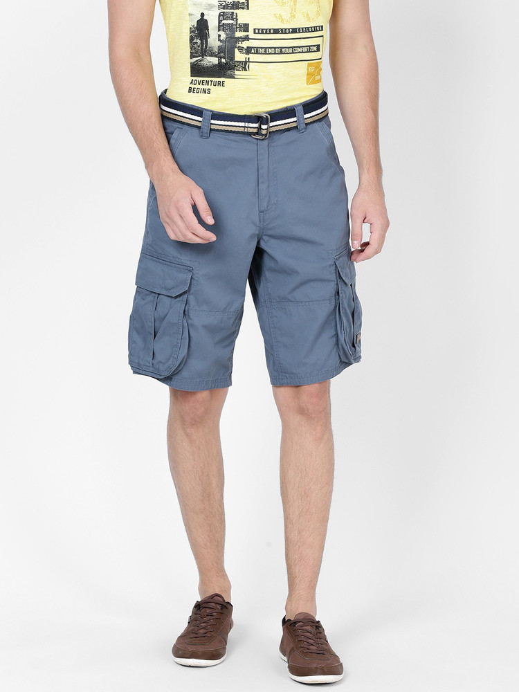t base Solid Men Blue Cargo Shorts Buy t base Solid Men Blue