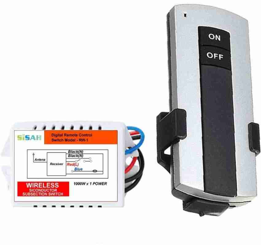 QIACHIP Wireless Remote Control Light Switch 220V Receiver Transmitter  ON/OFF Digital 1/2/3 Way