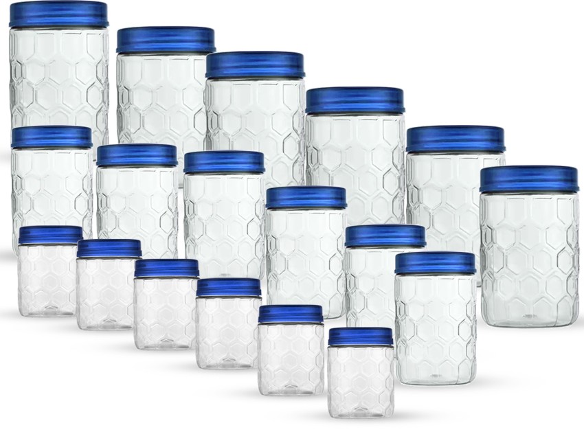 650ml, 23 oz Clear Acrylic Storage Jars Containers with Airtight