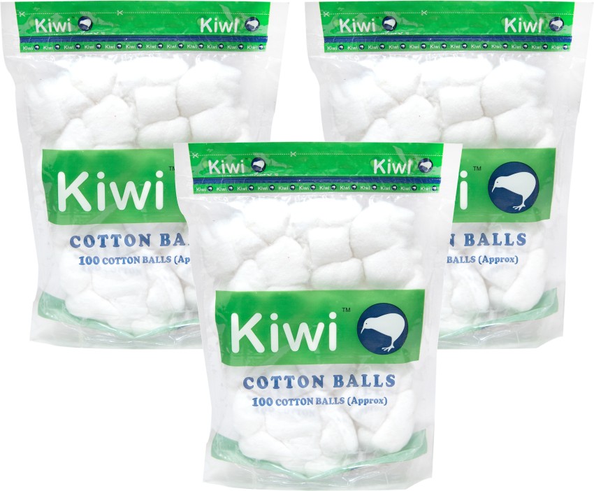 KIWI Combo Pack of Cotton Pads,White Balls,Color Balls (3 Units