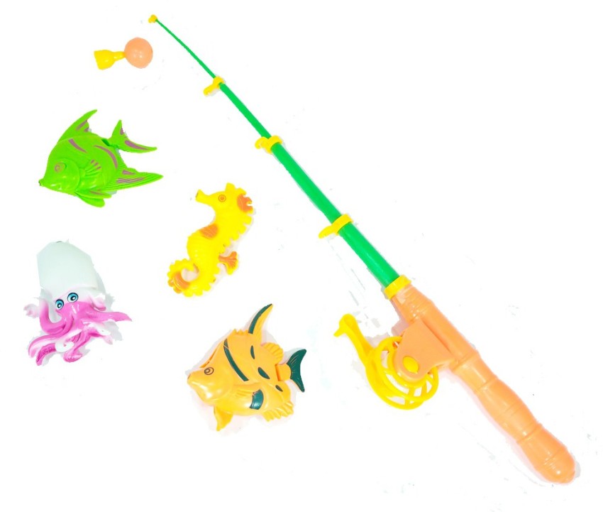 MALIK Blast Magnetic Fishing Bath Toy with 5 Aquatic Animals Fishing Rod &  Air Tub Toys for Kids - Blast Magnetic Fishing Bath Toy with 5 Aquatic  Animals Fishing Rod & Air