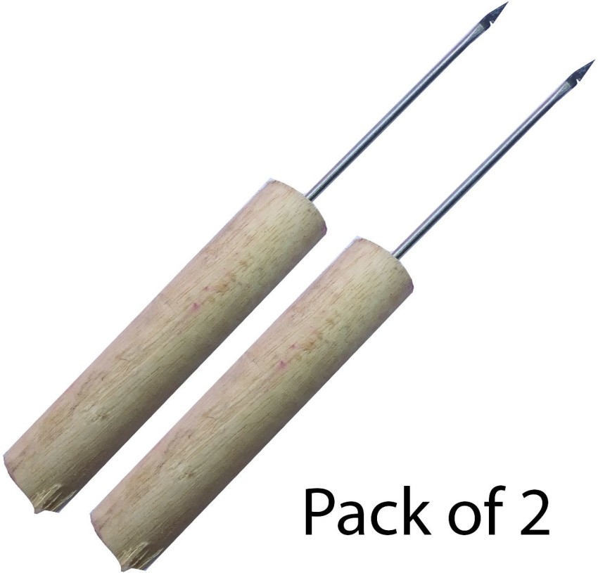 Bookbinding Awl Tool - Pack of 6 - Wooden Awl Tool for Working with Leather  - Stitching Embroidery Awl Tool - Leather Scratch Awl
