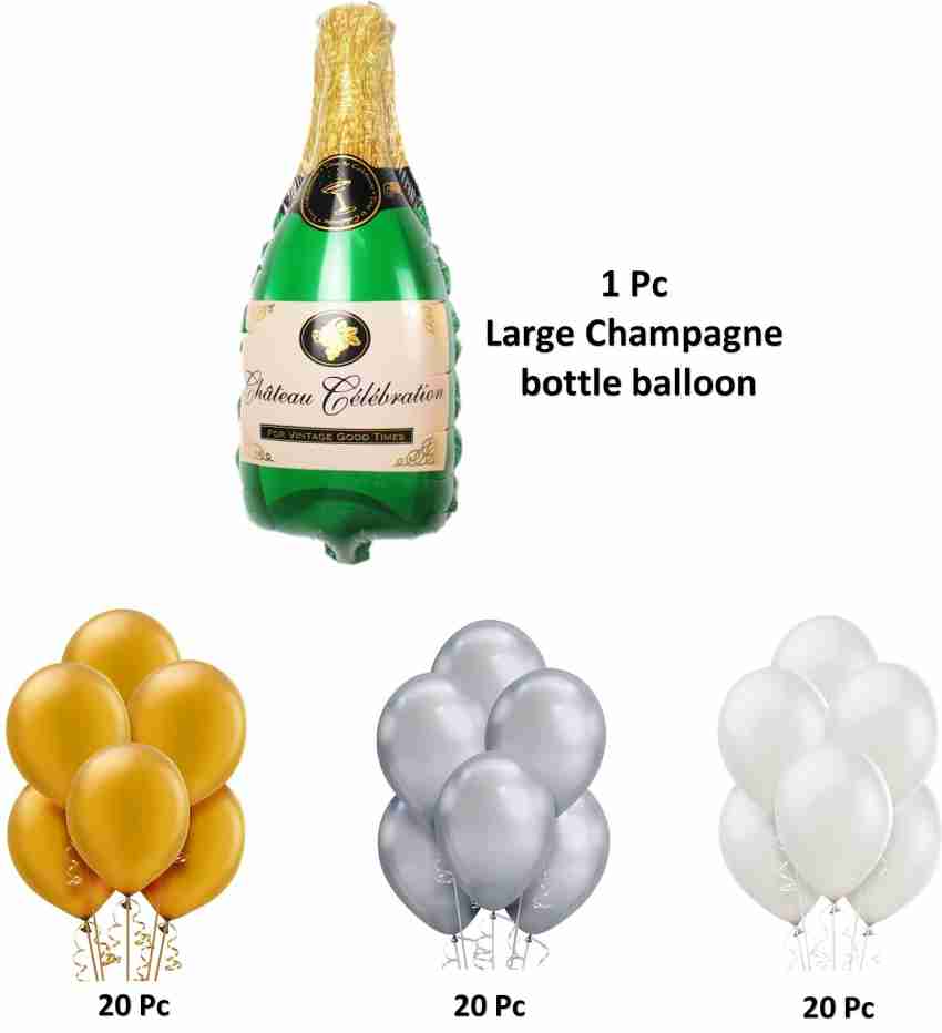 Champagne Bottle White