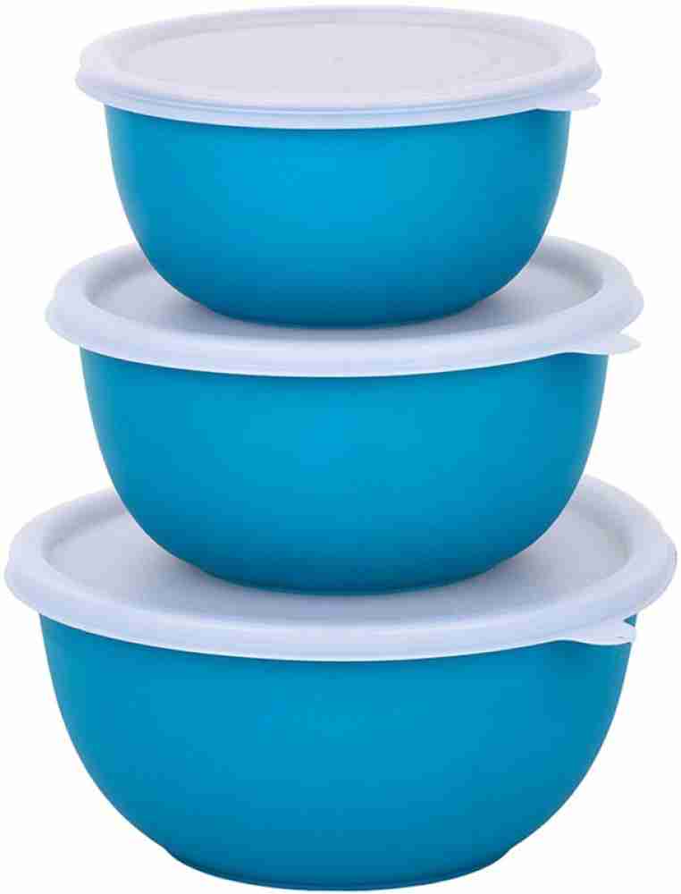 Plastic Mixing Bowl Set for Kitchen, Serving Bowls Set (Microwave Safe, 750  ml)