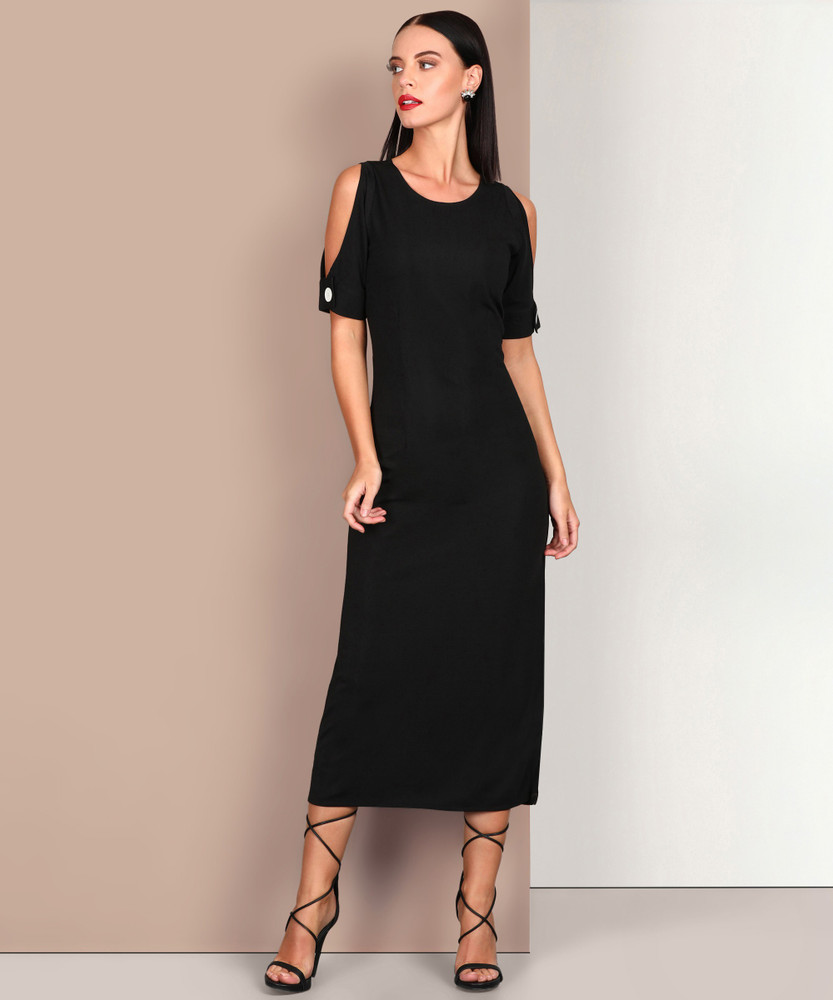 Avirate Women Sheath Black Dress Buy Avirate Women Sheath Black Dress Online at Best Prices in India Flipkart