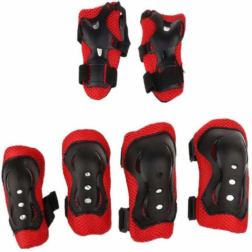 7Pcs/set Cycling Protective Gear Bicycle Helmet Skating Knee Wrist Guard  Sports Roller Elbow Pad Adjustable Child Kids Gift