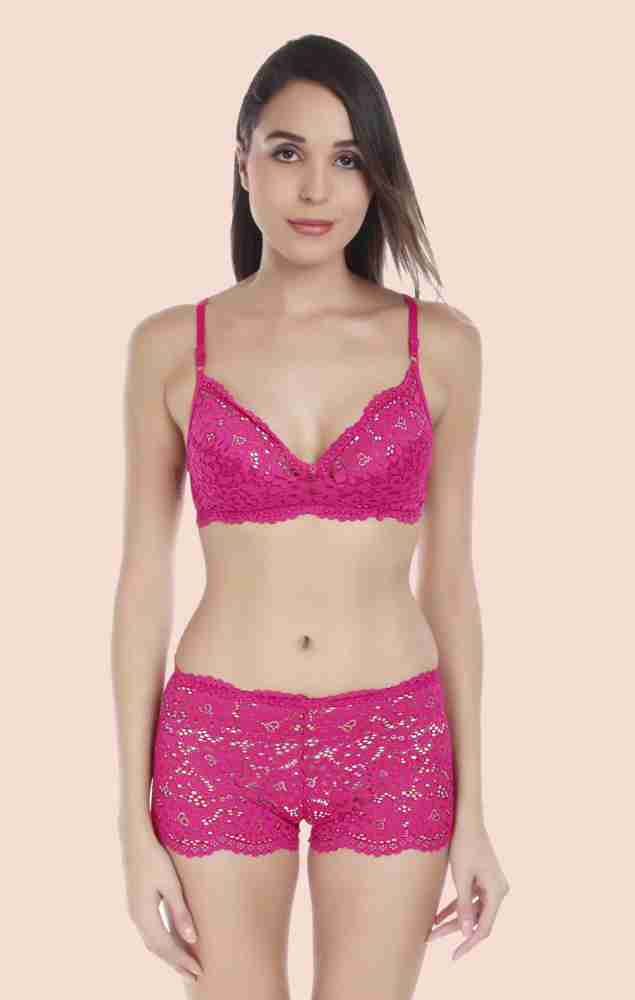 Hot pink bra hot sale and panty sets