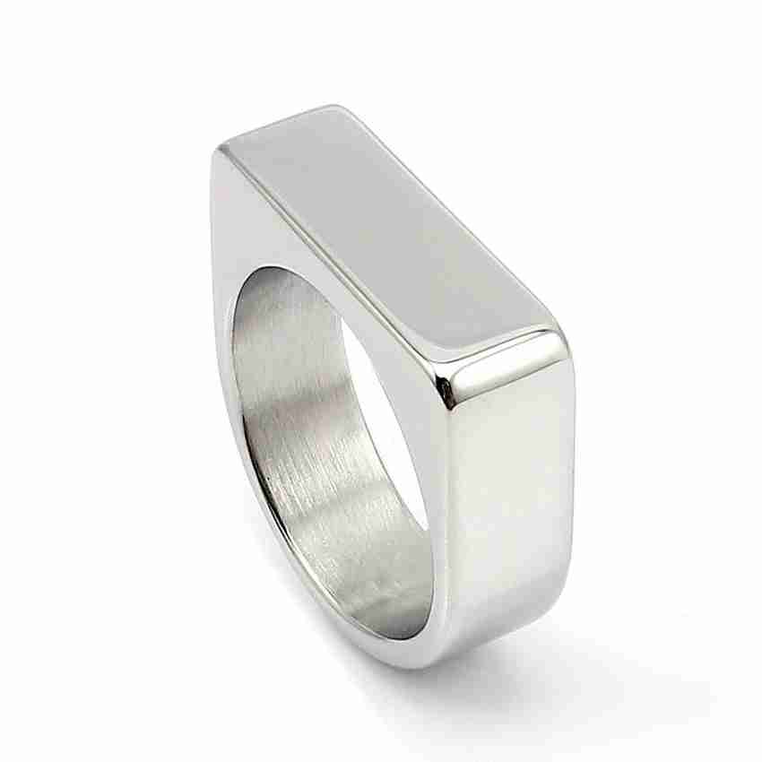 ISUBUCCI Trending Silver Ring Stylish Ring For boys Steel Ring