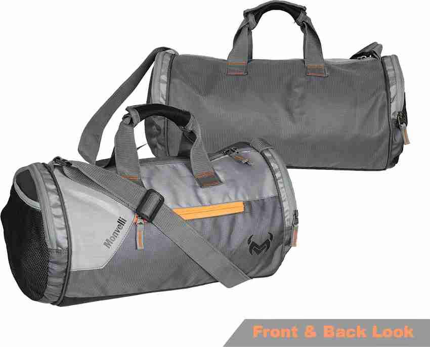 Grey gym online bag