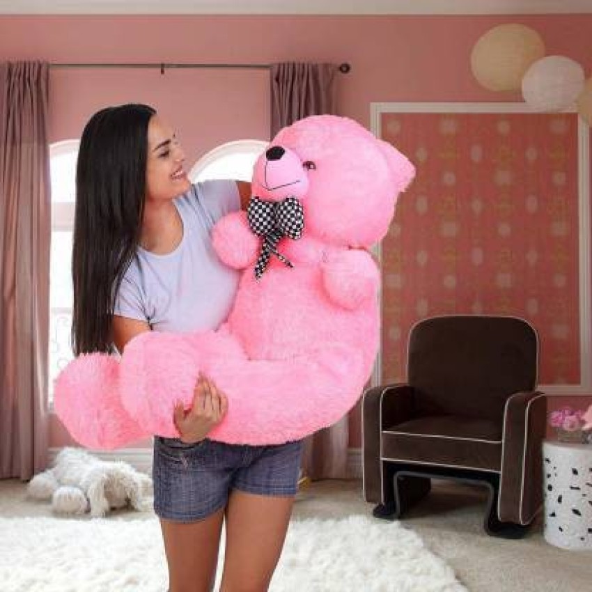 MentalLook 3 Feet Pink American Style Cute Jumbo Teddy Bear Special Edition for Gift Valentine someone special. 91 cm Pink 91 cm 3 Feet Pink American Style Cute Jumbo Teddy Bear