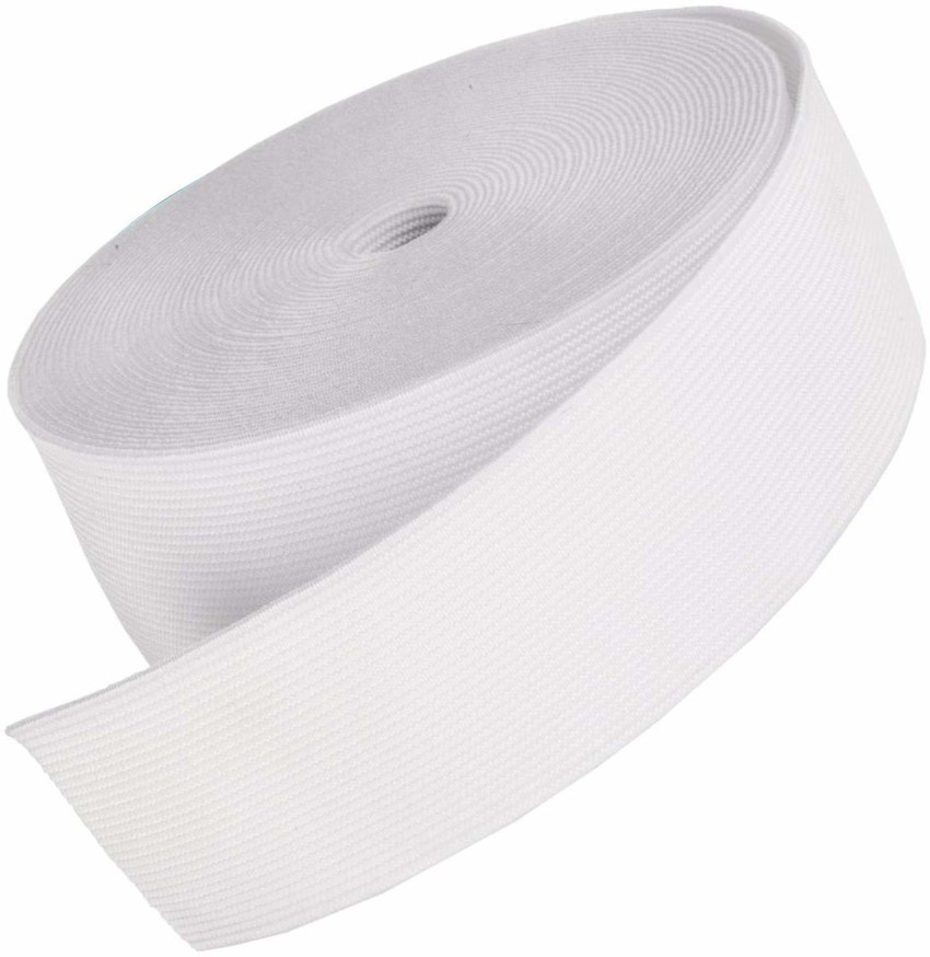 TRUSTMART 1-inch White Elastic for Tailoring and Sewing 5 Meters