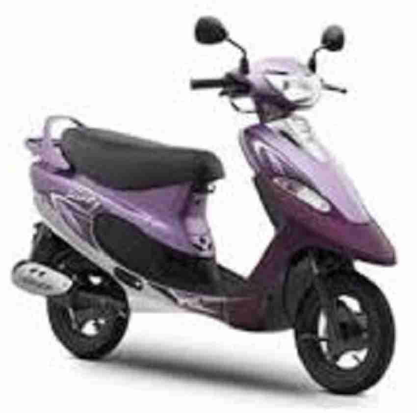 zalak SINGLE SEAT COVER BLACK FOR TVS SCOOTY PEP Single Bike Seat