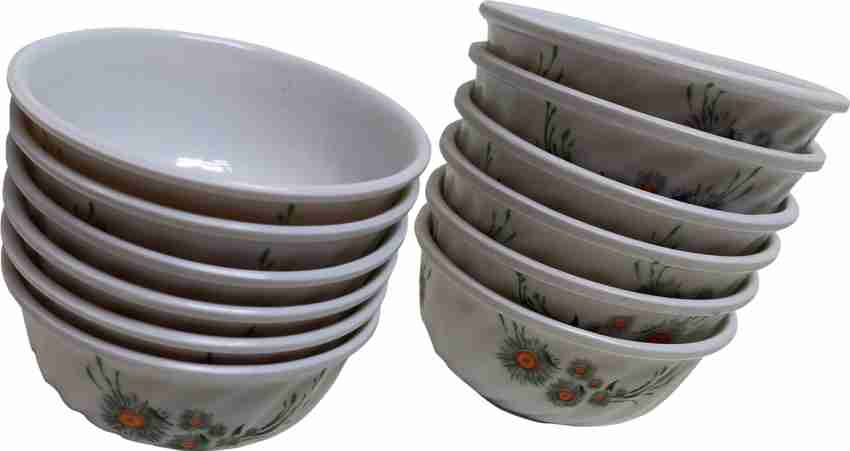 Grey Melamine Mixing Bowls with Lids - Set of 6