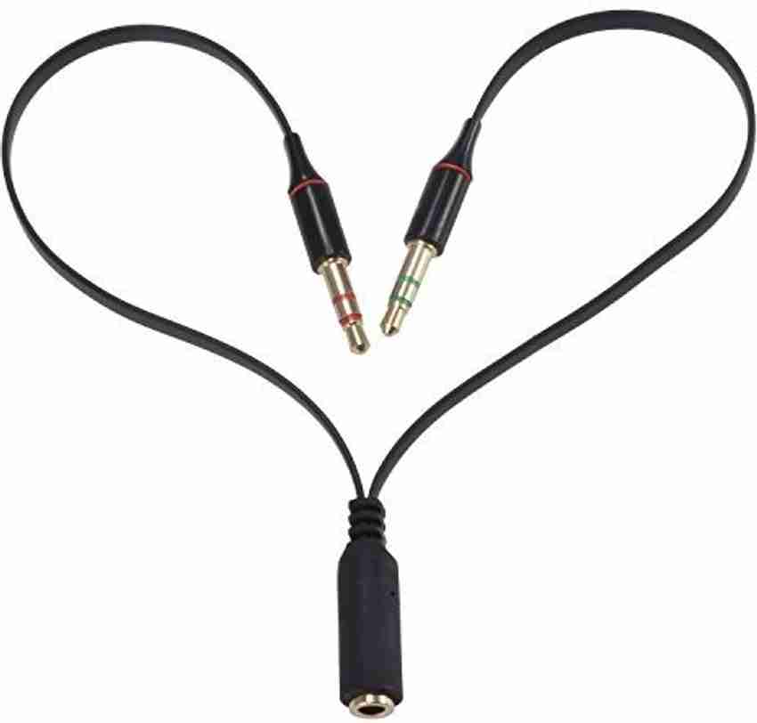 WEBDOO INFOTECH Stereo Audio Cable 0.1 m 3.5mm Jack Microphone